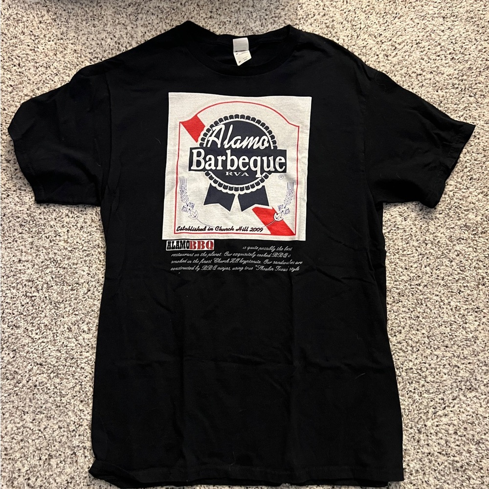 Alamo Barbeque Black Graphic Tee
